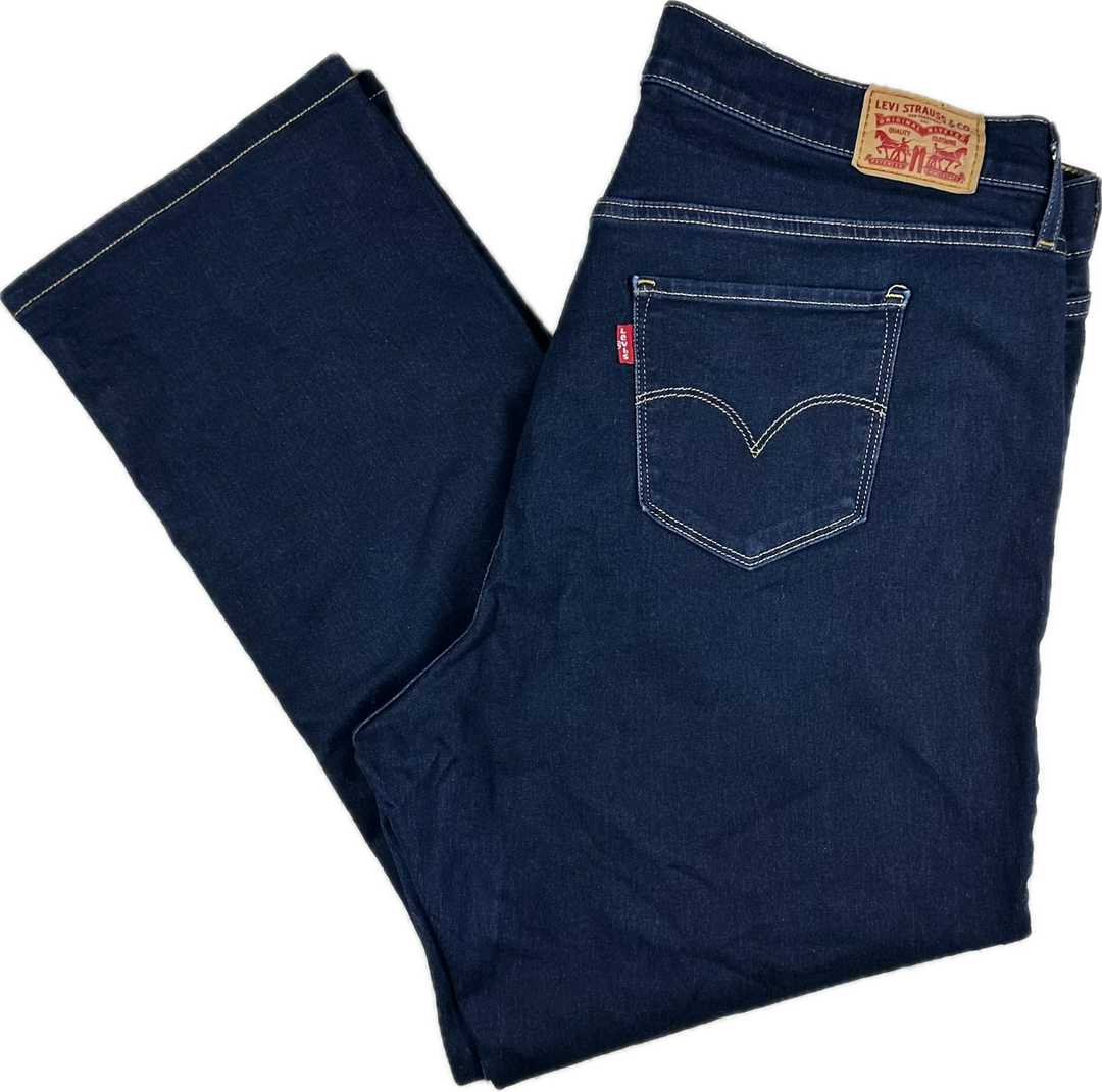 Ladies Levis 314 Shaping Straight Jeans - Size 18W
