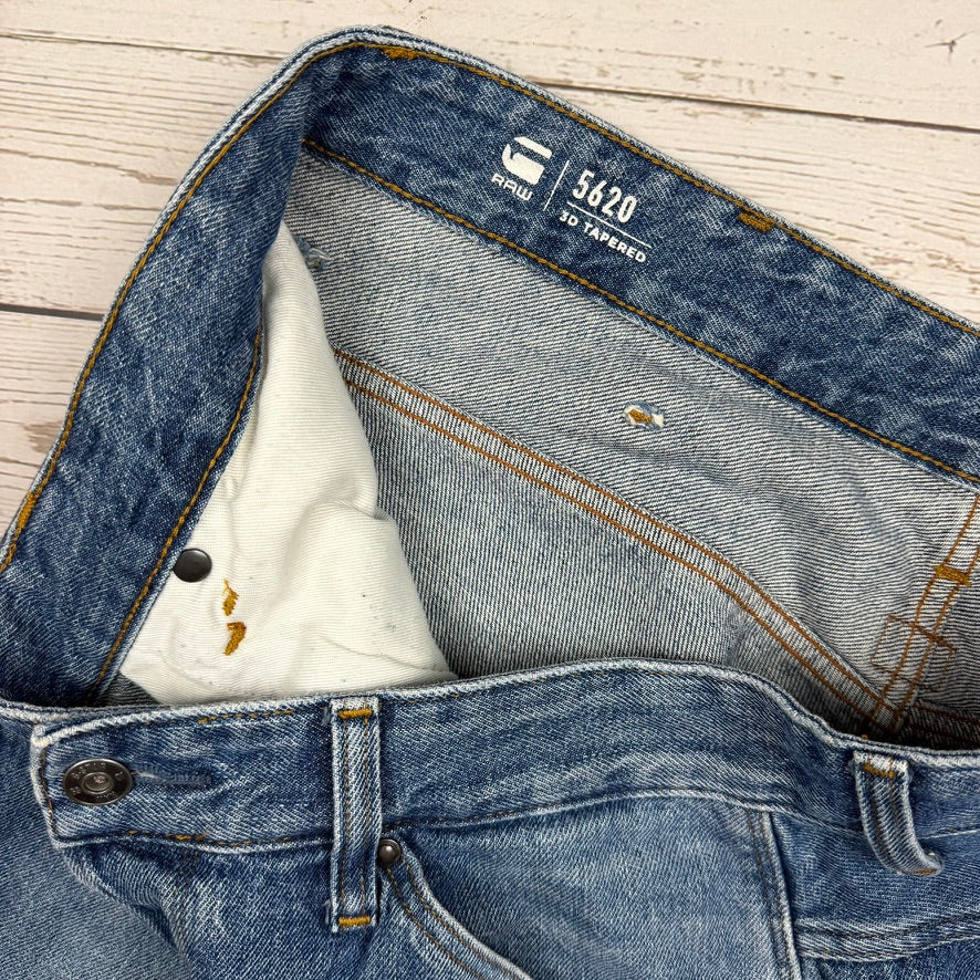 G Star RAW ' 5620 3D Tapered' Logo Jeans -Size 32/32