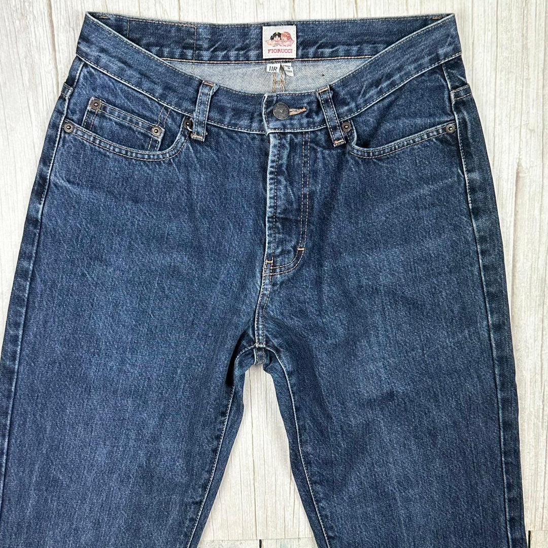 Fiorucci 90's Boot Flare Blue Denim Jeans- Suit Size 9/10