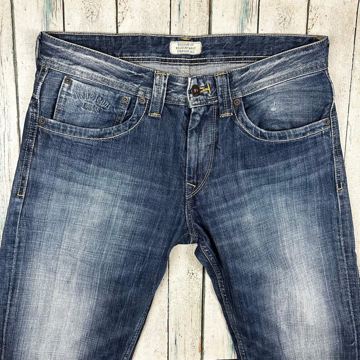 Pepe London- Mens "Kingston" Straight Jeans- Size 31/34 - Jean Pool