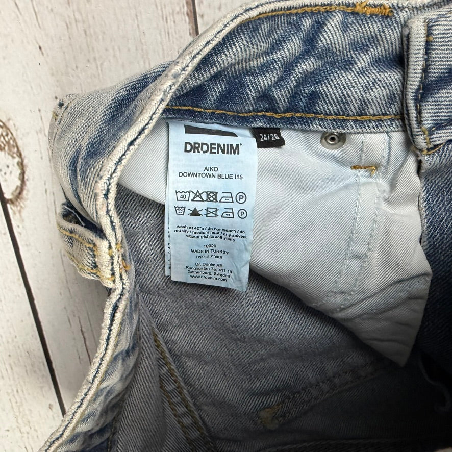 Dr Denim 'Aiko'  High Rise Wide Leg Crop Jeans - Size 24
