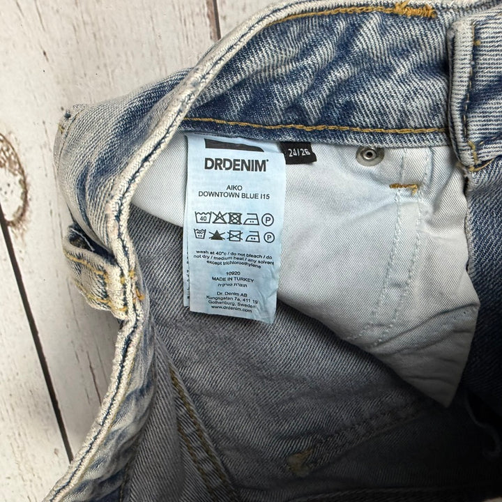 Dr Denim 'Aiko'  High Rise Wide Leg Crop Jeans - Size 24