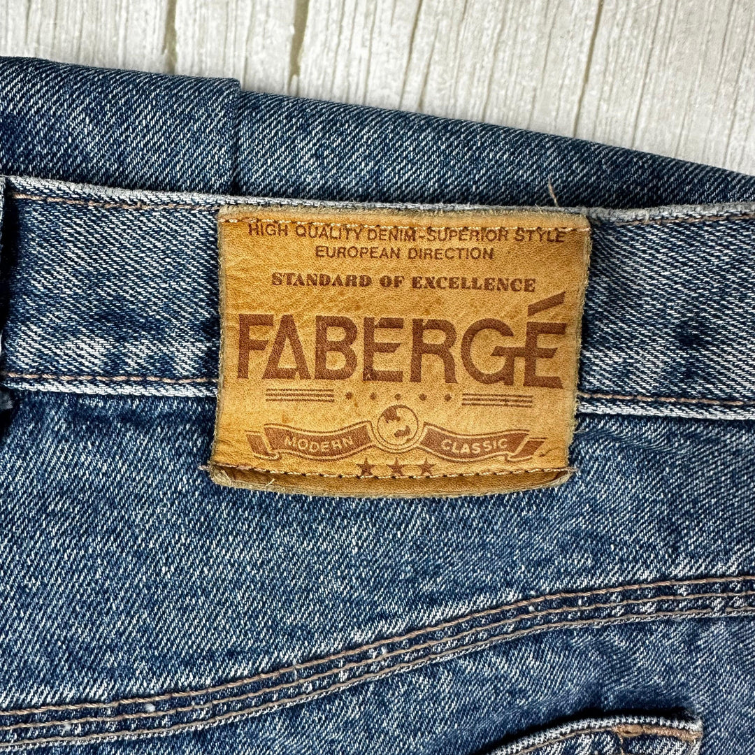 Fabergé 1980's High Waisted Tapered Mom Jeans - Suit Size 12