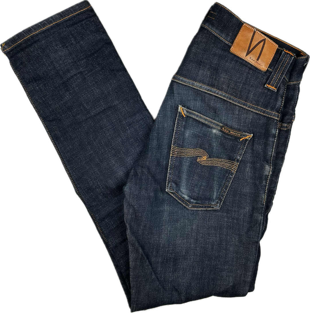 Nudie Jeans Co. 'Thin Finn' Organic Dry Twill Wash Jeans - Size 30/32