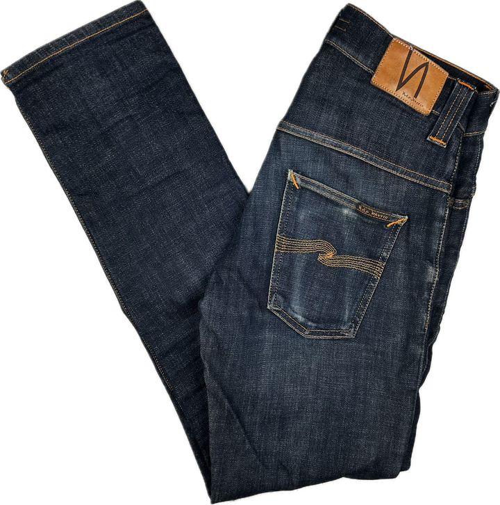 Nudie Jeans Co. 'Thin Finn' Organic Dry Twill Wash Jeans - Size 30/32