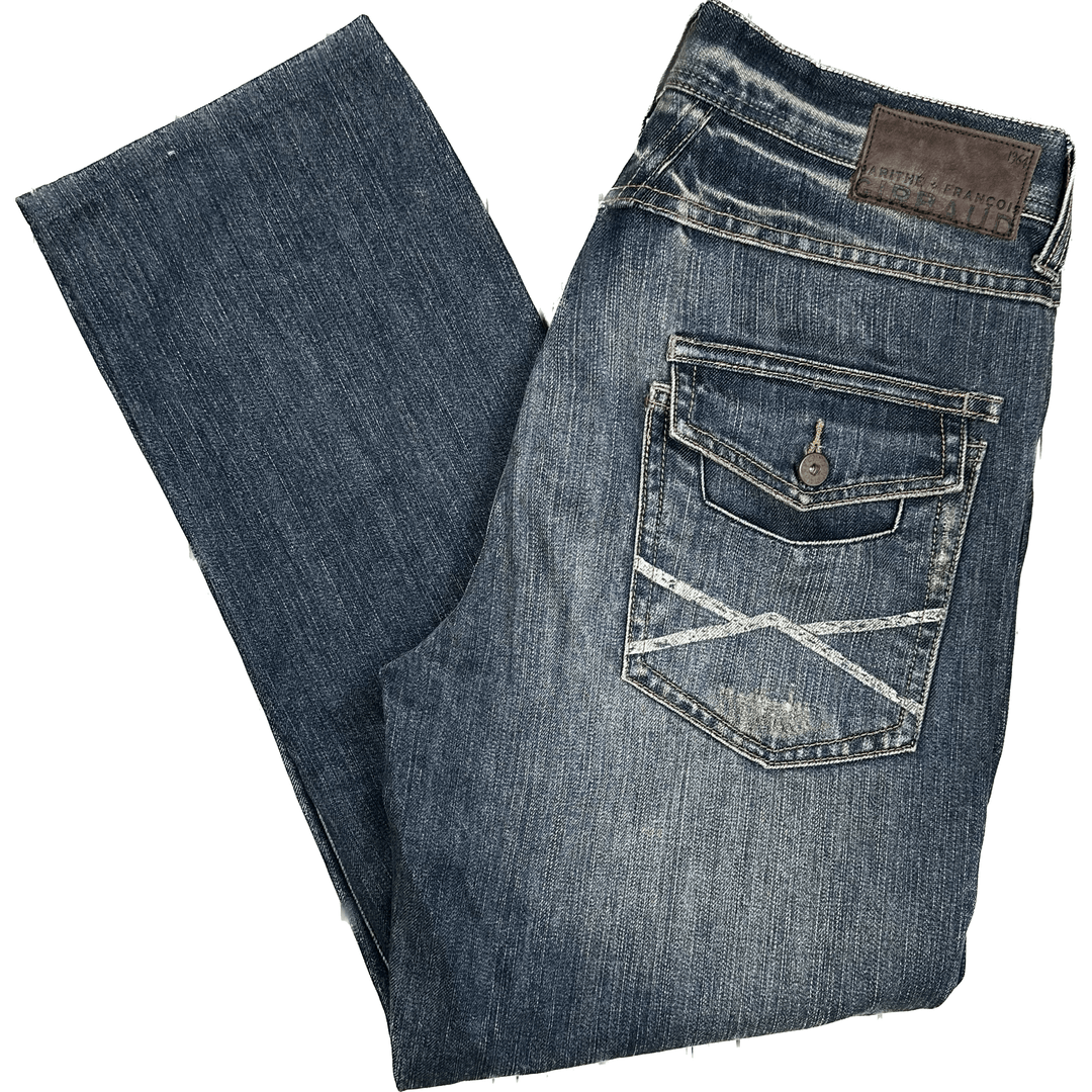Marithe Francois Girbaud Mens Relaxed Jeans - Size 34S - Jean Pool