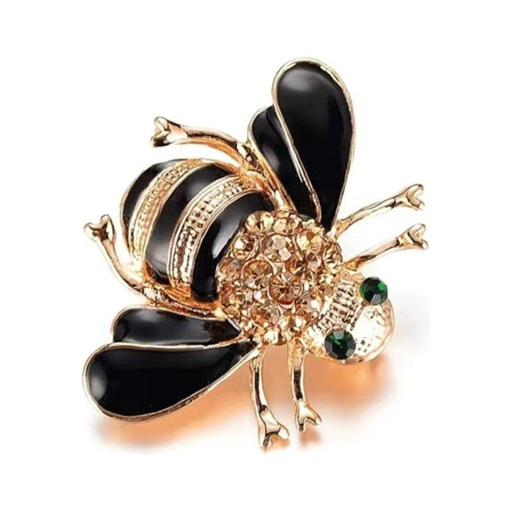 Jewelled & Enamel Bumble Bee Brooch - Jean Pool