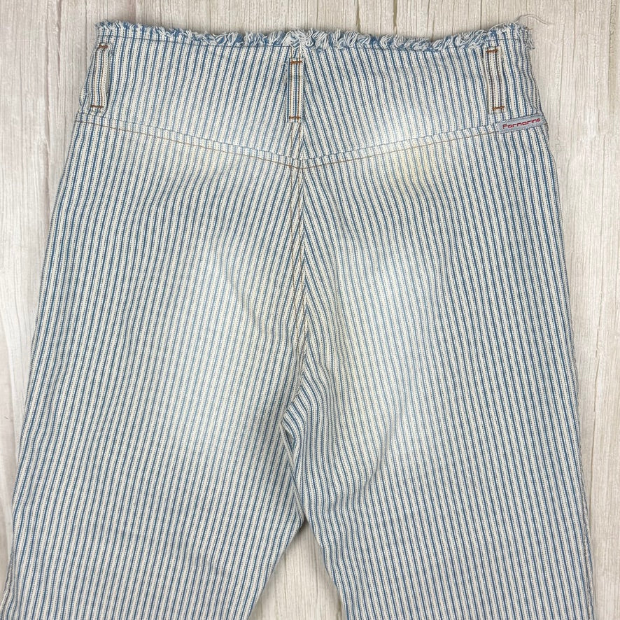 Fornarina Italy Y2K Ladies Flare Stripe Jeans -Size 25