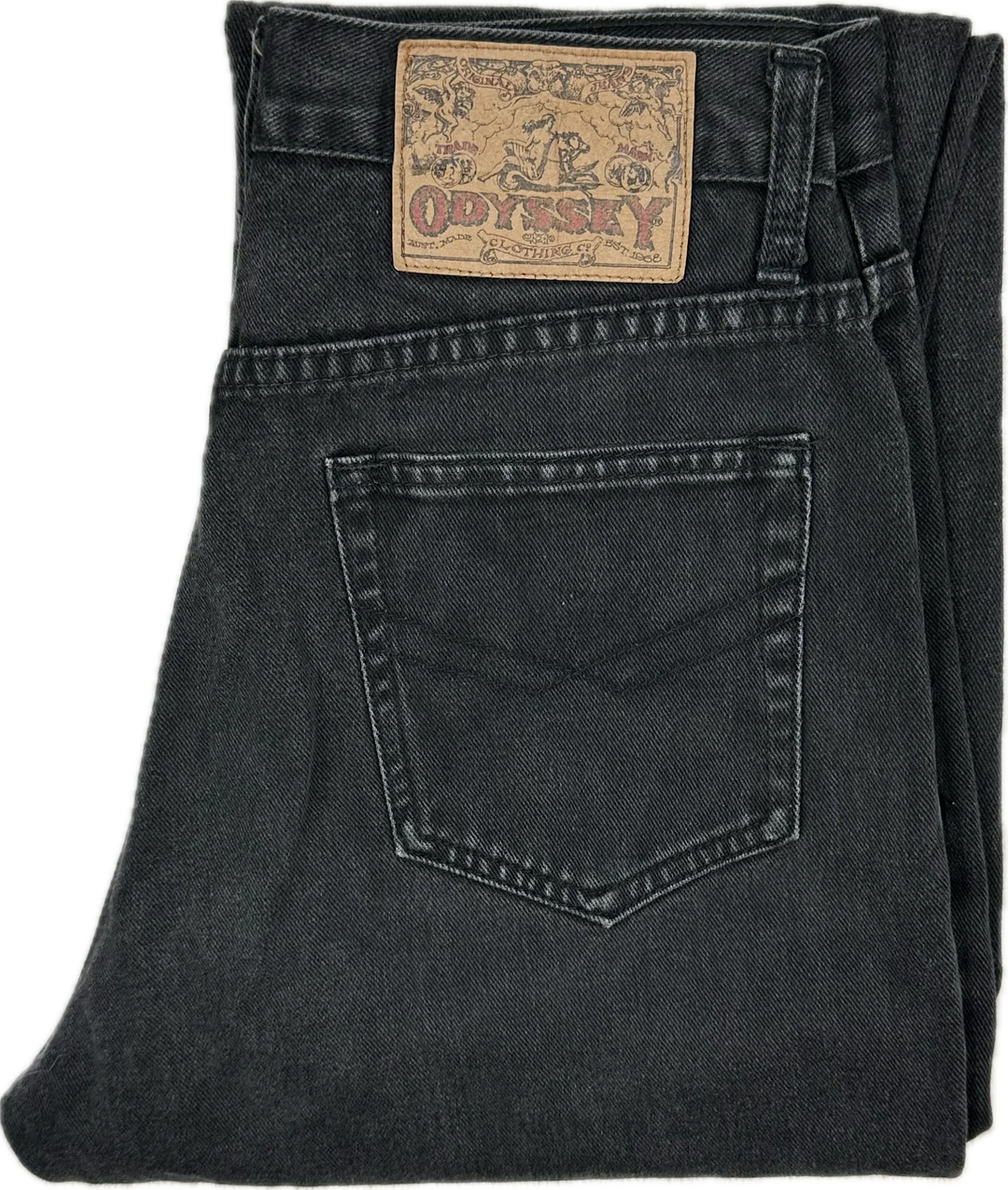 80's Vintage ODYSSEY Australian Made Tapered Jeans-Suit Size 8/9