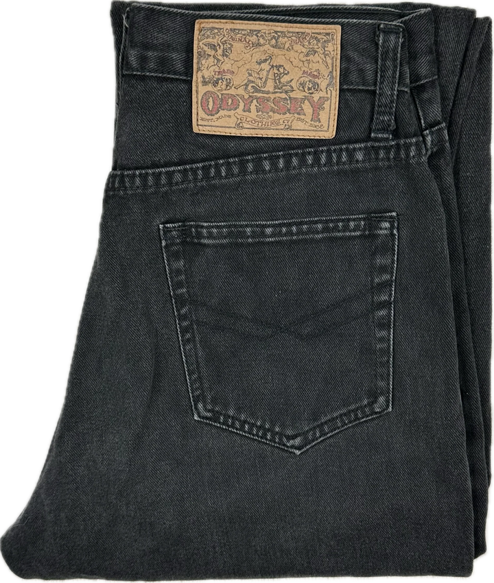 80's Vintage ODYSSEY Australian Made Tapered Jeans-Suit Size 8/9