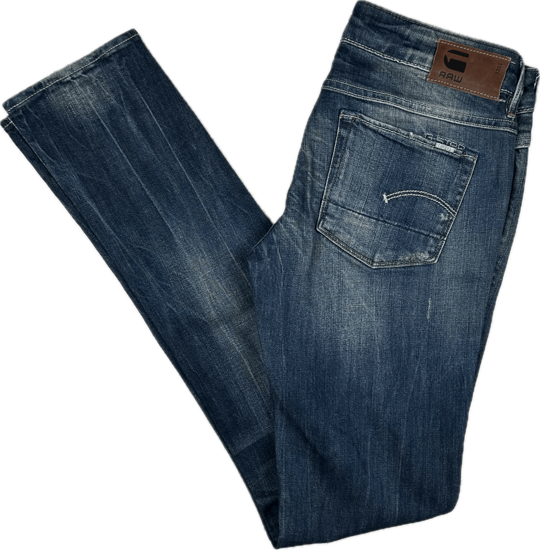 G Star RAW Womens '3301' Skinny Jeans -Size 26/32