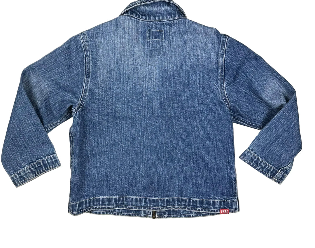 Fred Bare Children's 90's Denim Zip Front Jacket - Size 5Y