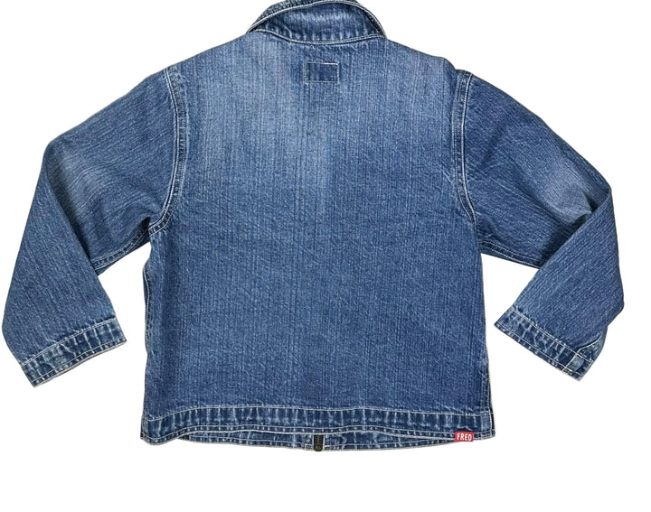 Fred Bare Children's 90's Denim Zip Front Jacket - Size 5Y