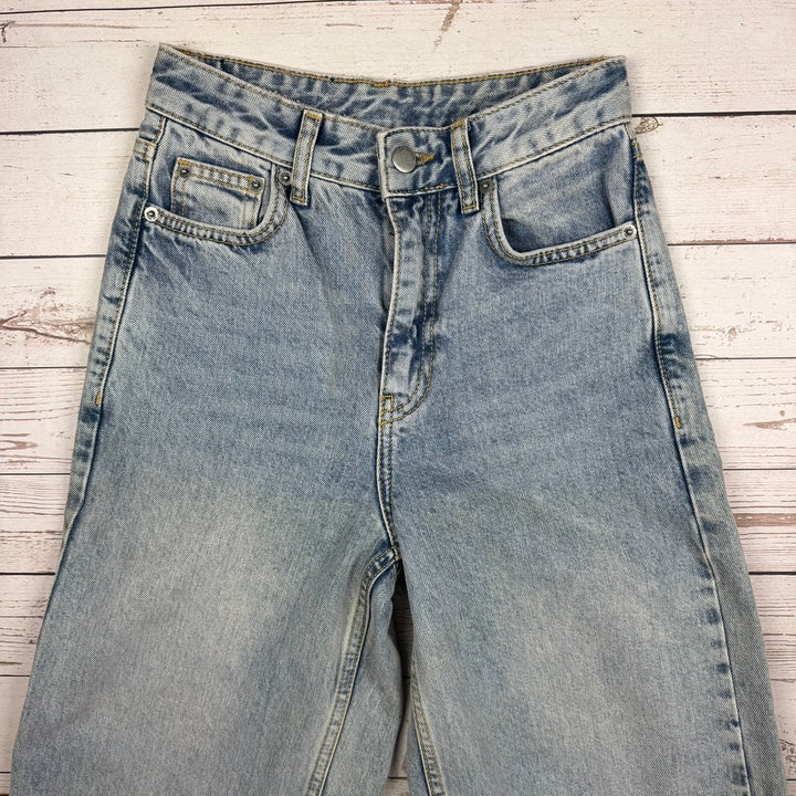 Dr Denim 'Aiko'  High Rise Wide Leg Crop Jeans - Size 24