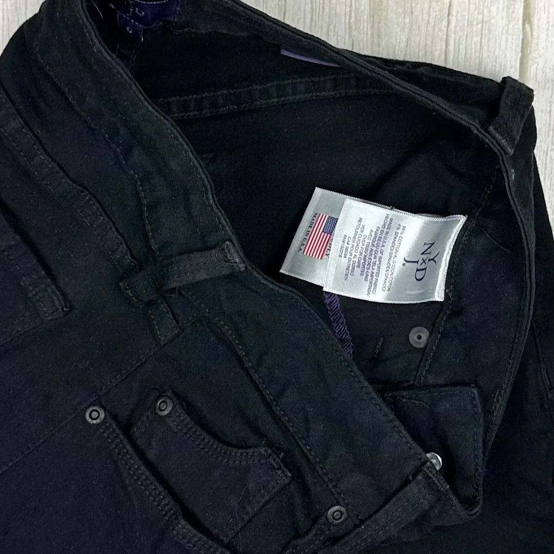 NYDJ USA Made Lift & Tuck Black 'Ankle' Jeans -Size US 0 or 4/6AU