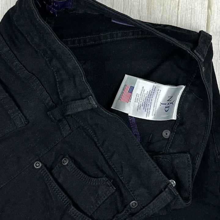 NYDJ USA Made Lift & Tuck Black 'Ankle' Jeans -Size US 0 or 4/6AU