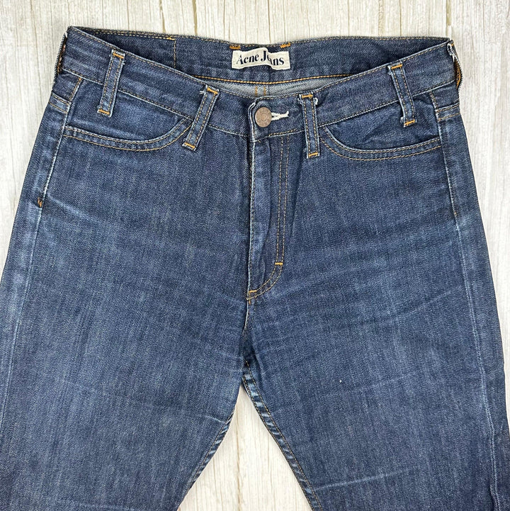 Acne Jeans 'Luv Blue' Classic Bootcut Jeans - Size 27/34 - Jean Pool