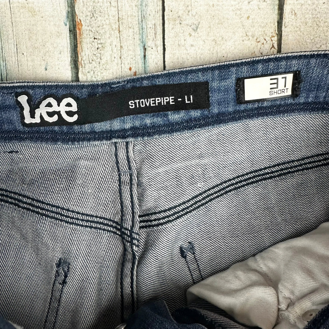 Lee Mens 'L1 Stovepipe' Stretch Jeans - Size 31 Short - Jean Pool