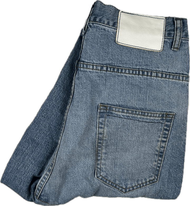 Bassike Made in Japan Super Lo Slung Jean -Size 24 - Jean Pool