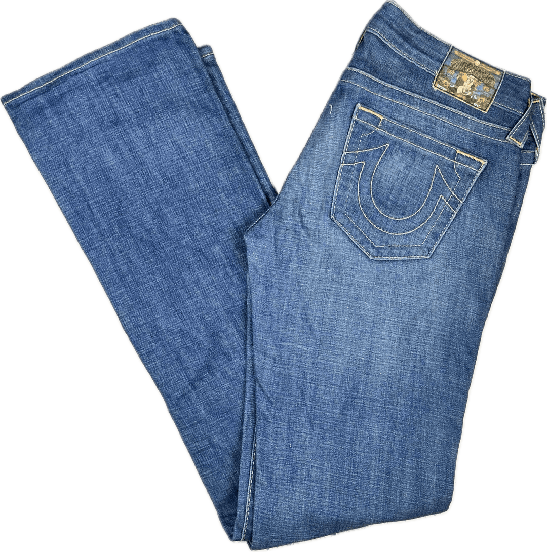 True Religion 'Johnny' Straight Bootcut Jeans- Size 28 - Jean Pool