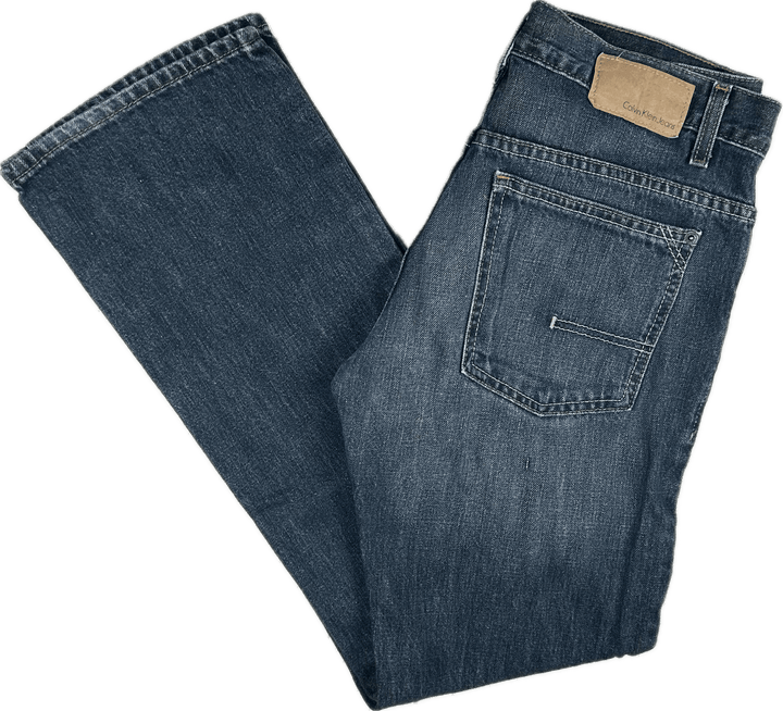 Calvin Klein Mens 'Bootcut' Jeans  -Size 30