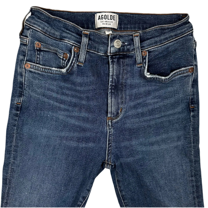 AGOLDE Stretch Chewed Hem Skinny Jeans- Size 27