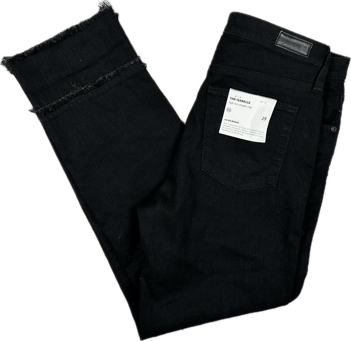 NWT- AG Adriano Goldschmied 'Isabelle' High Rise Straight Crop Jeans- Size 29