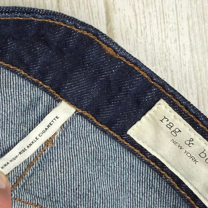 Rag & Bone 'Nina' High Rise Ankle Cigarette Jeans- Size 26