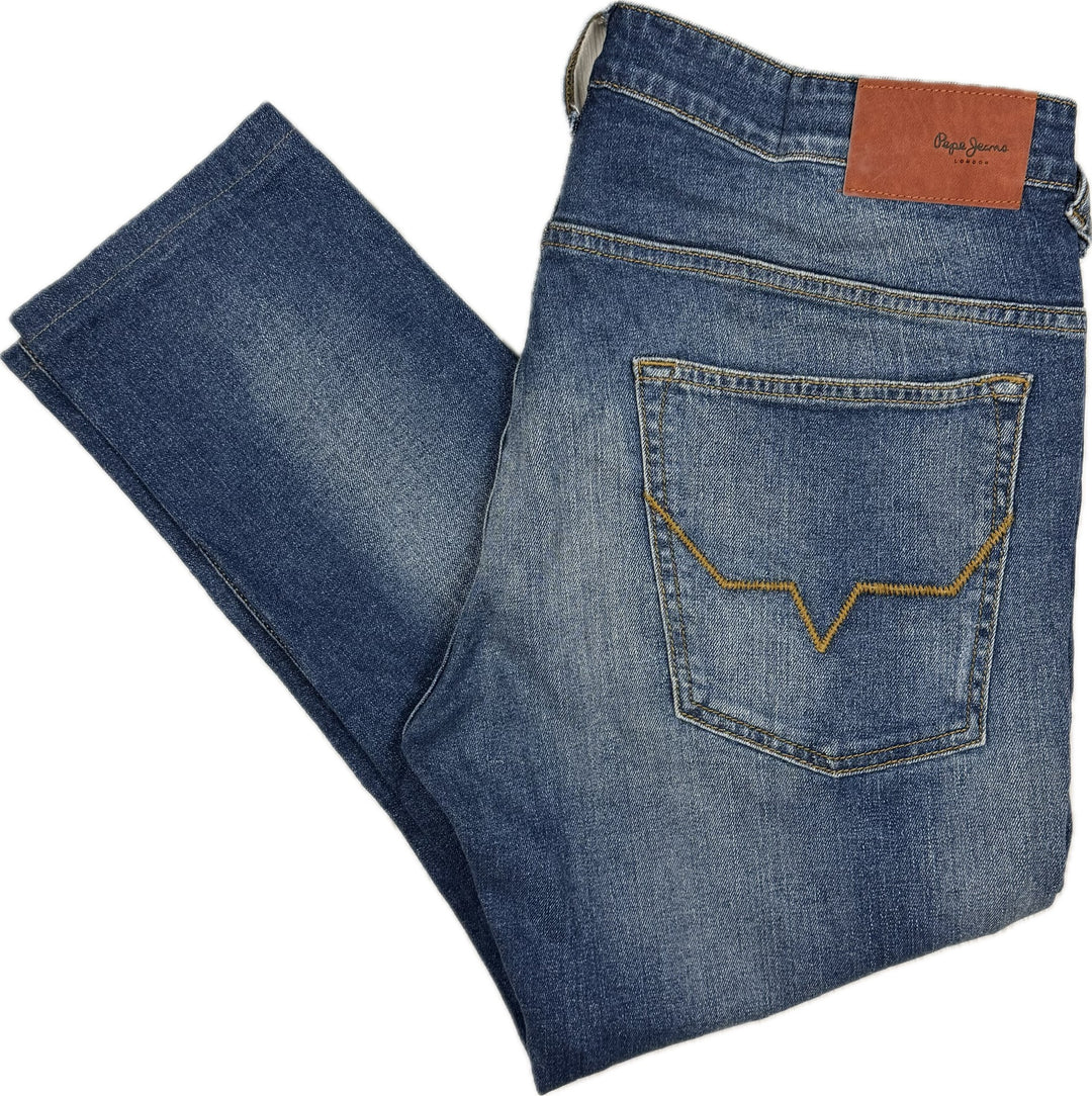 Pepe London 'Lawrance V' Slim Cropped Jeans -Size 36S