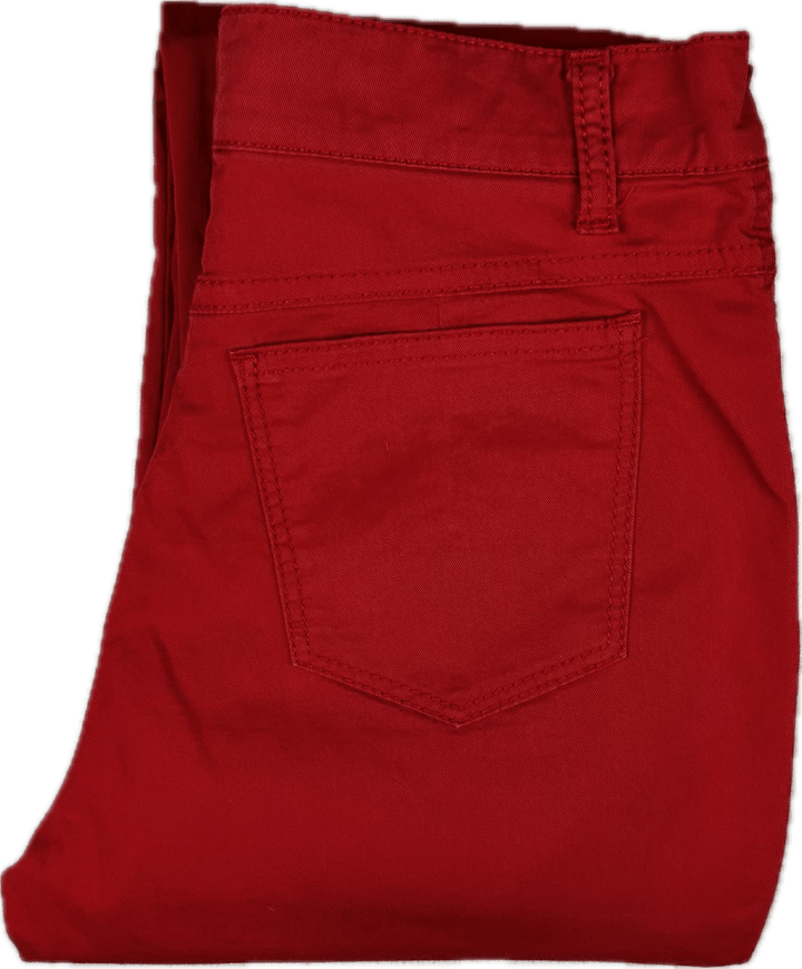 Roccobarocco Italian Red Slim Straight Jeans - Size 28"