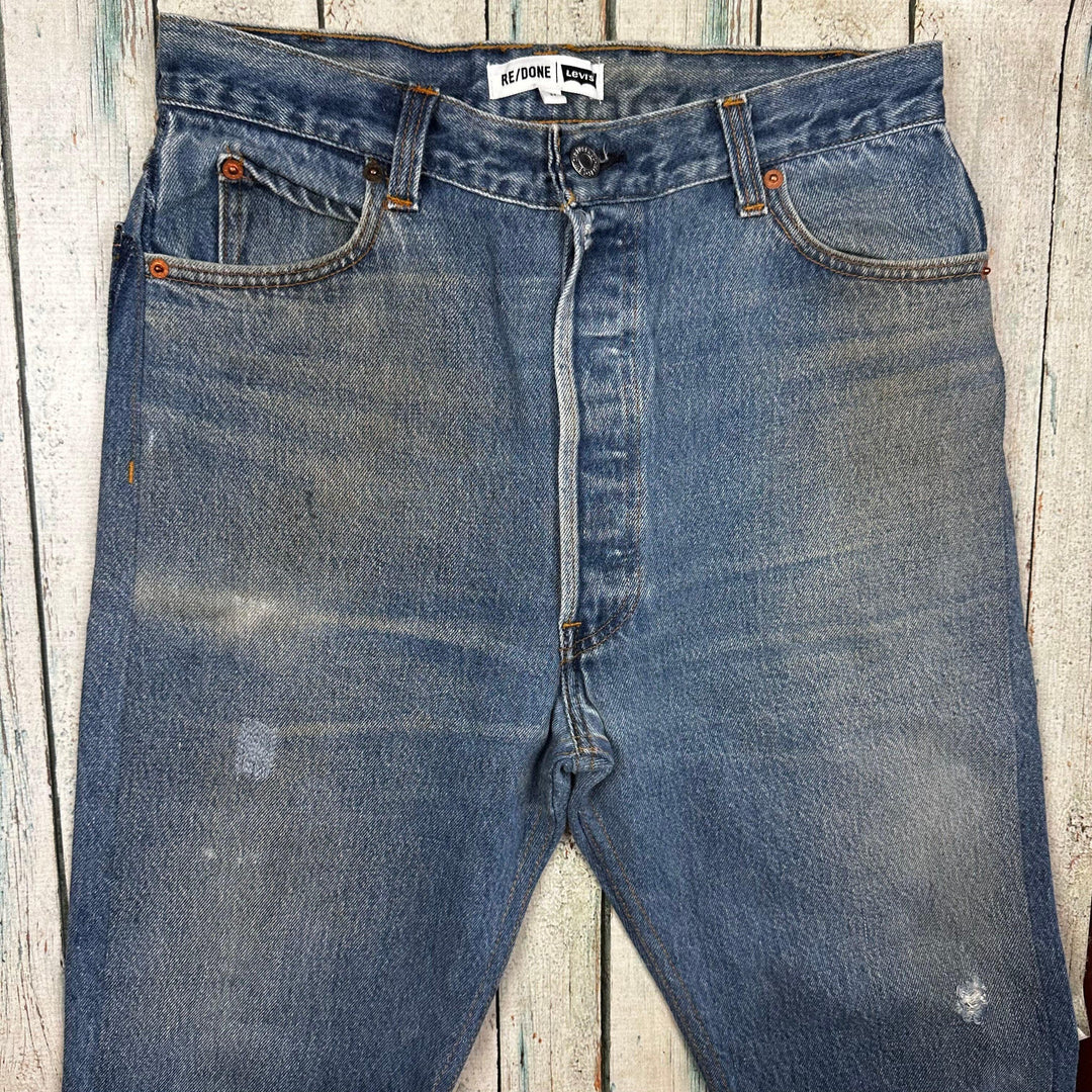 RE/DONE High Rise Ankle Crop Jeans -Size 27 - Jean Pool