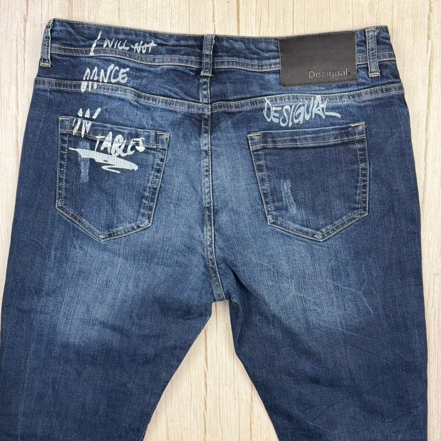 Desigual Mens 'I was here - 1984' Stretch Jeans -Size 34"