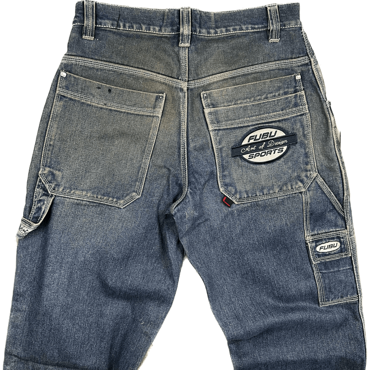 Fubu Mens Loose Baggy Fit Carpenter Jeans - Size 34 - Jean Pool