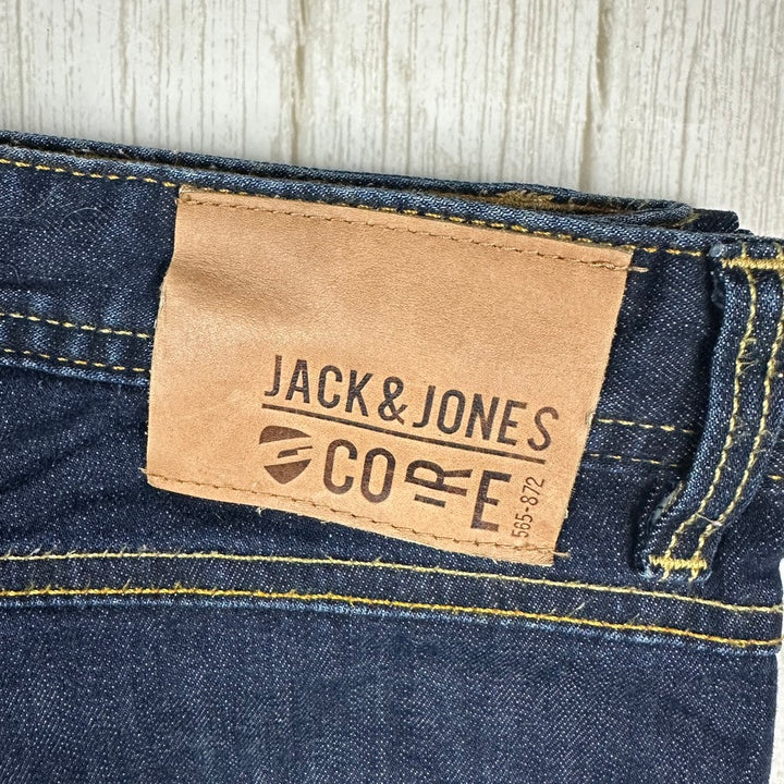 CORE by Jack & Jones 'Zero Hour' Slim Straight Denim Jeans -Size 36/32