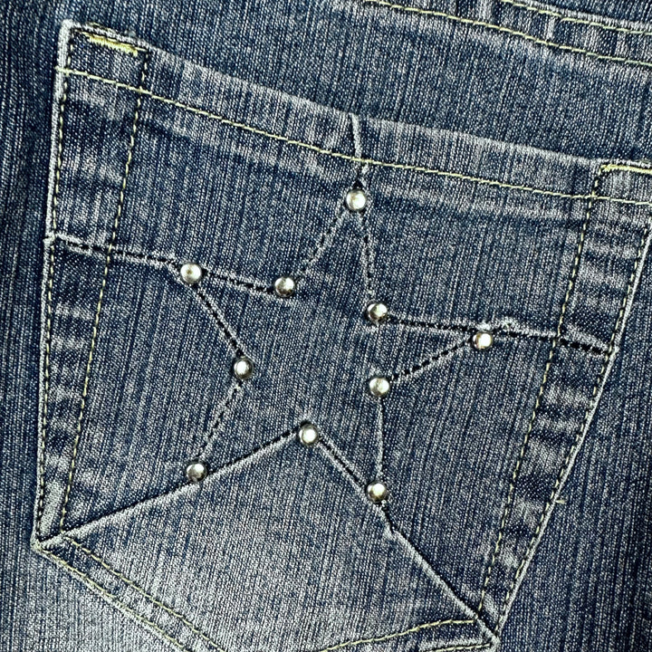 Armani Jeans Bootcut Star Print Jeans -Suit Size 28 - Jean Pool