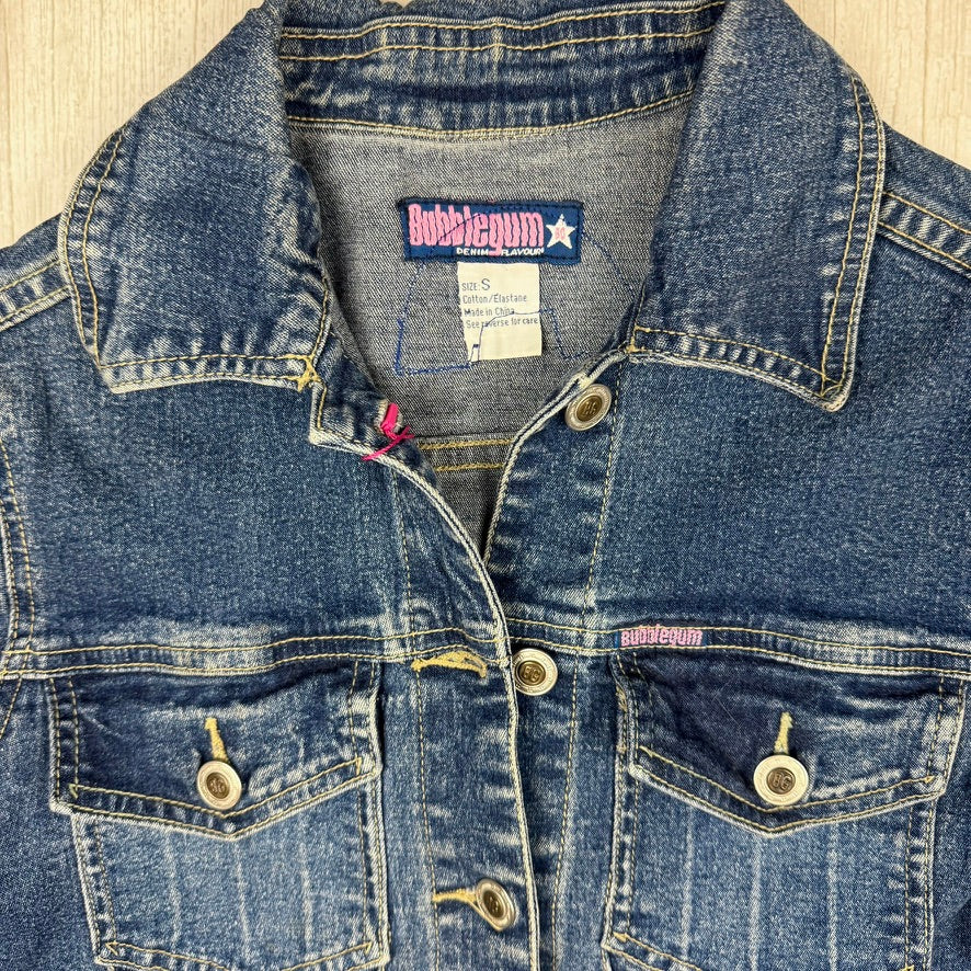 "Love is Love" Patch Denim Jacket - Size S