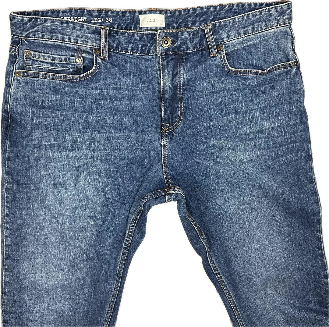 Jag Straight Mens Stretch Jeans - Size 38