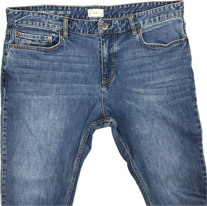 Jag Straight Mens Stretch Jeans - Size 38