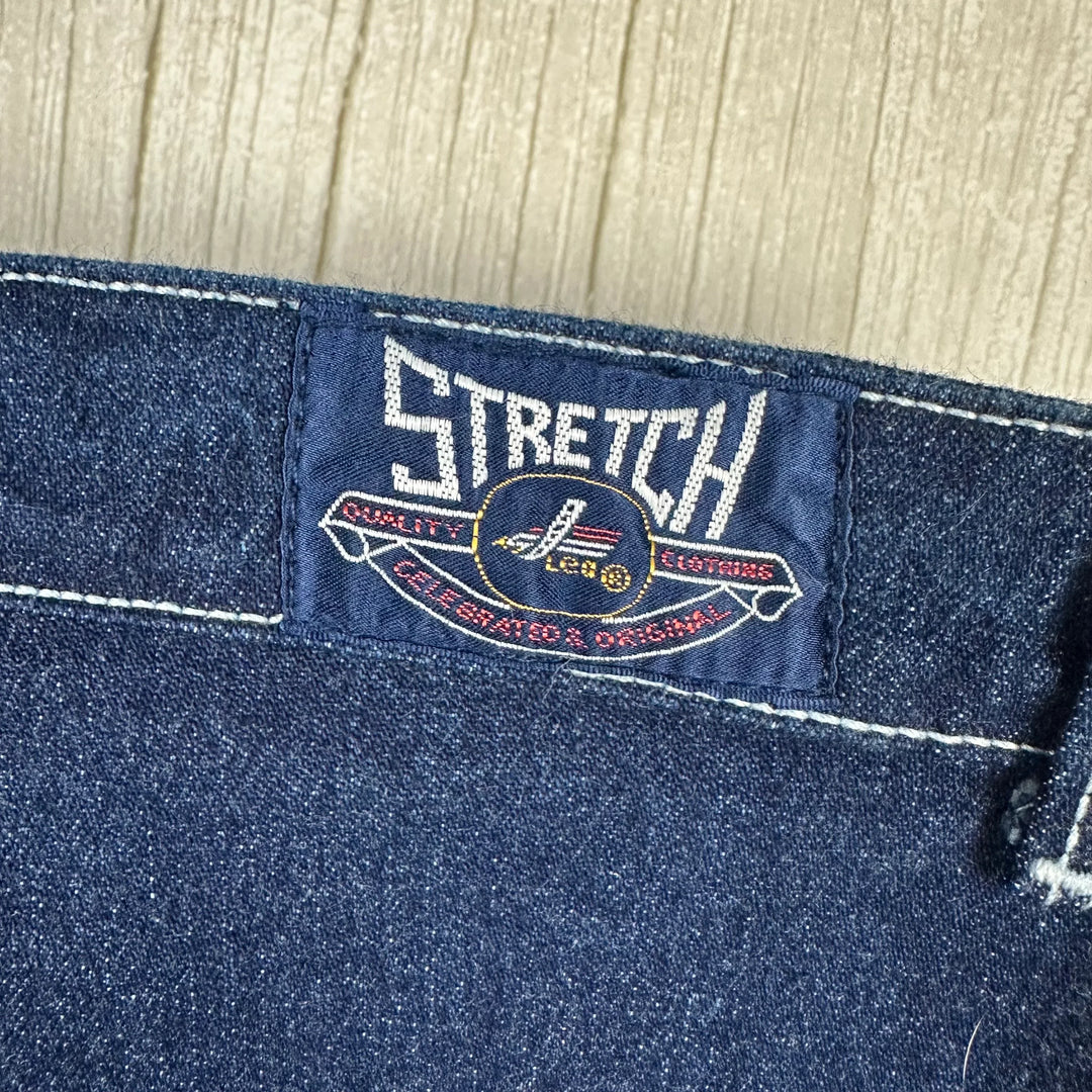1980's High Waist Slim Ladies Stretch  Jeans by Lea Club- Suit Size 10/12