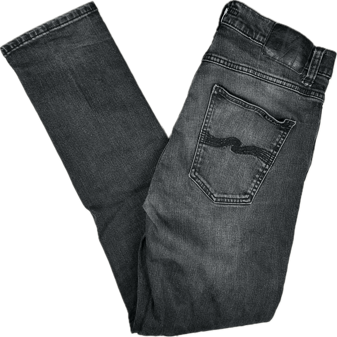 Nudie 'Lean Dean' Black Eyes Wash Jeans- Size 32/32