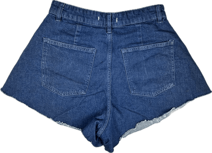 WhoWoreWhat Denim 'Flare Bell Short' - Size 26" - Jean Pool
