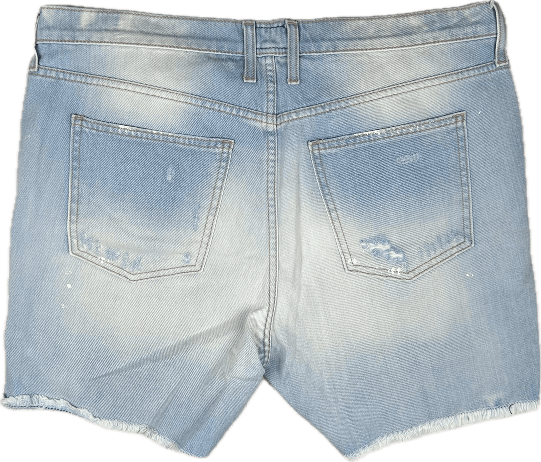 Current/Elliot 'The Cut off Bermuda Short' Denim Shorts- Size 31 - Jean Pool