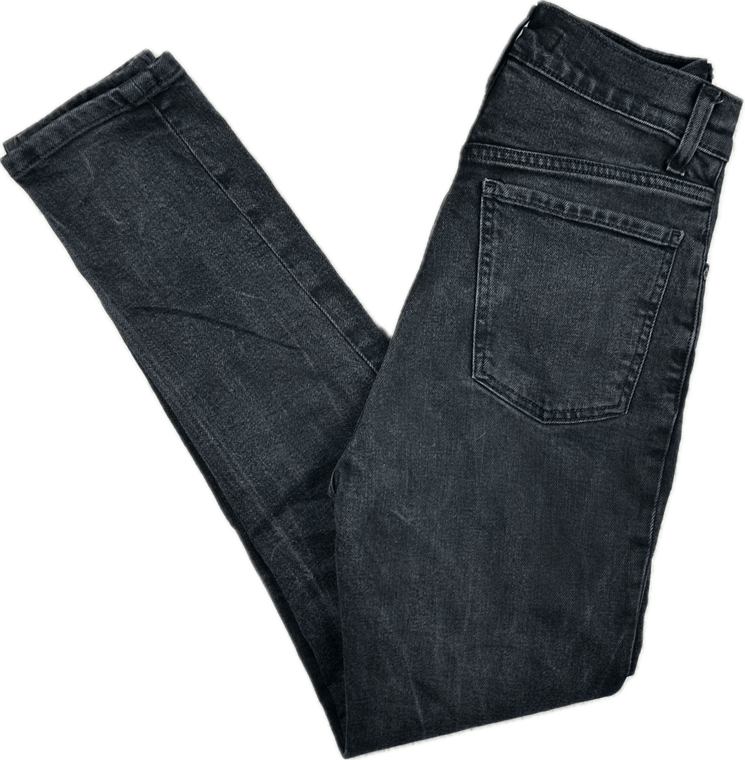 NOBODY 'Frankie Jean' High Rise Ankle Stretch Black Jeans- Size 26
