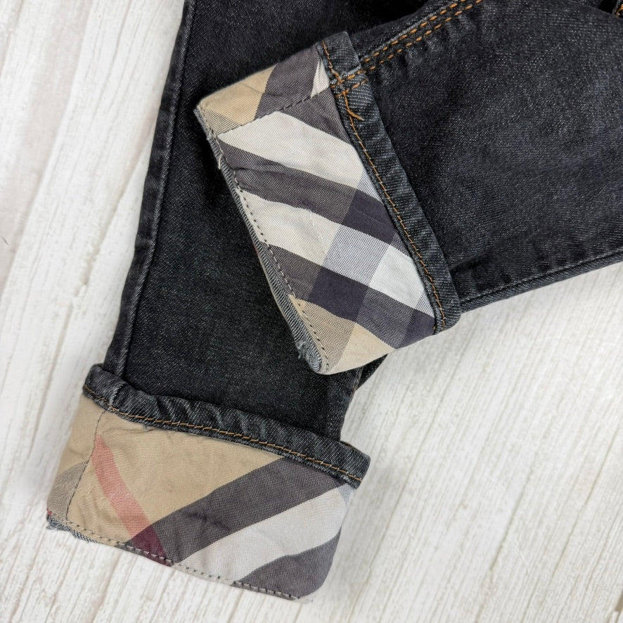 Burberry London Baby Jeans Nova Check Cuff - Size 18M