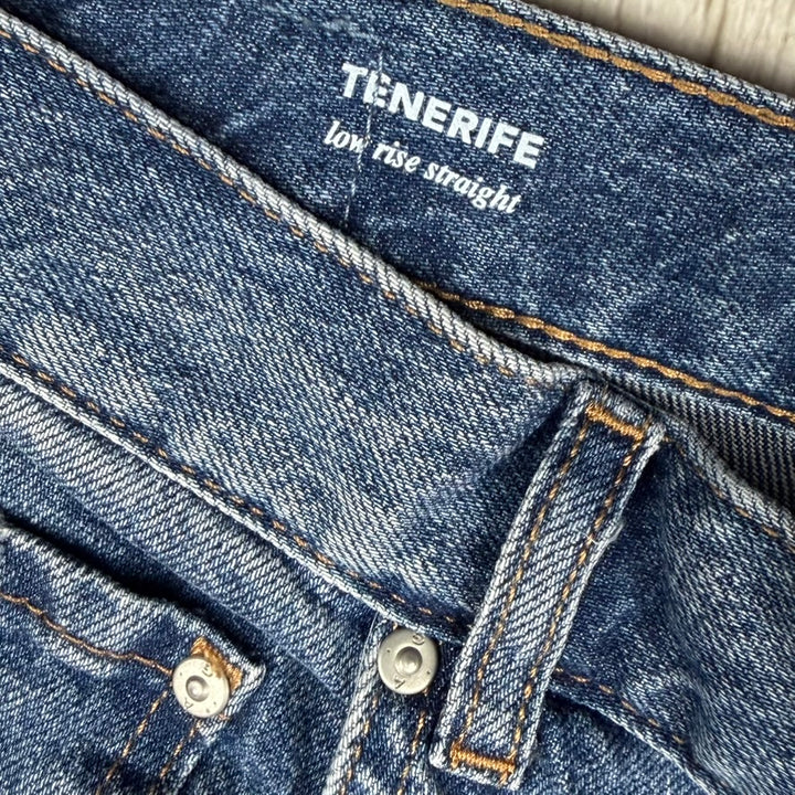 AG Adriano Goldschmied 'Tenerife' Low Rise Straight Jeans- Size 26