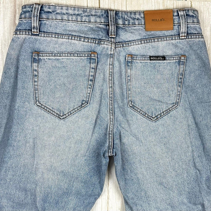 ROLLAS Mens 'Lazy Boy' Loose Fit Crop Jeans - Size 32" - Jean Pool