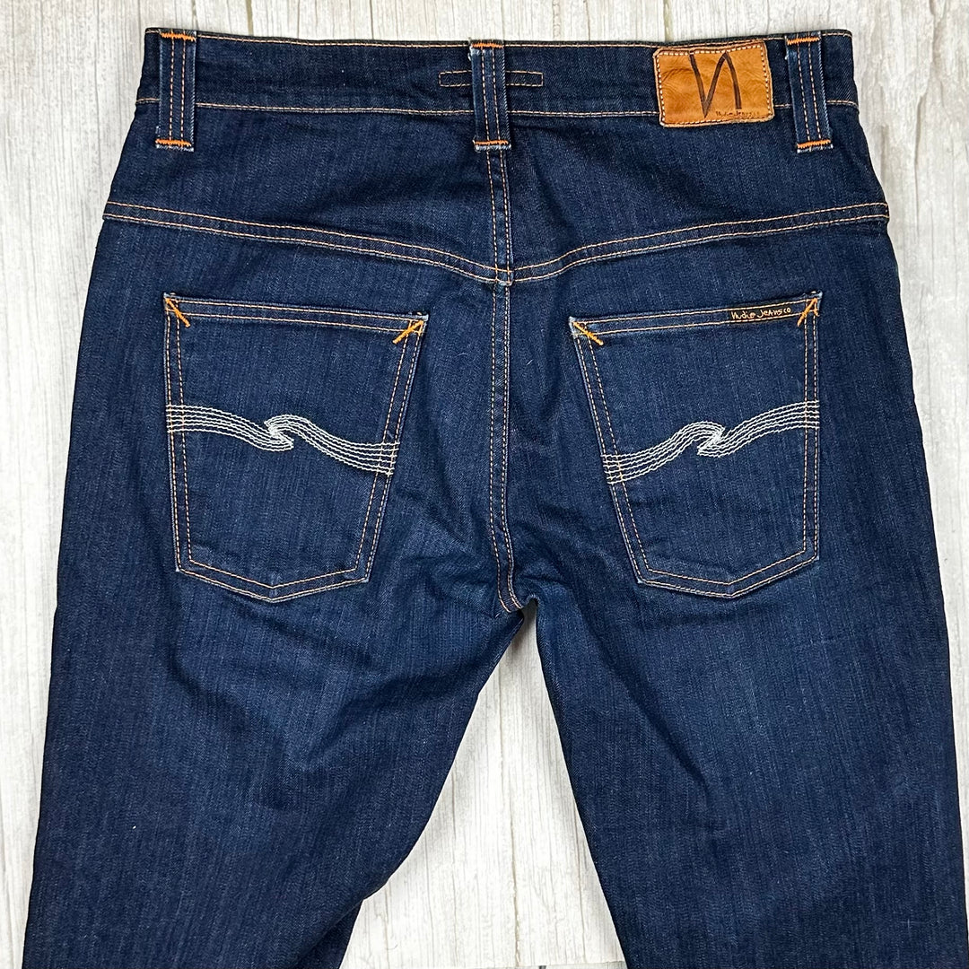 Nudie Jeans Co. 'Thin Finn' Men's Dry Ecru Embo - Size 33/32