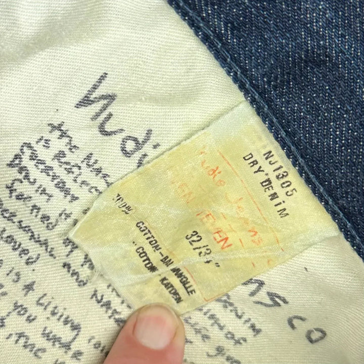 Nudie 'Even Steven' Dry Denim Y2K Jeans- Size 32 Crop