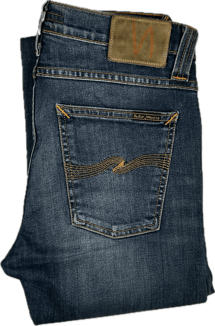 Nudie Jeans Co. 'Tube Tom' Org Blue Nights Jeans - Size 29/32 - Jean Pool