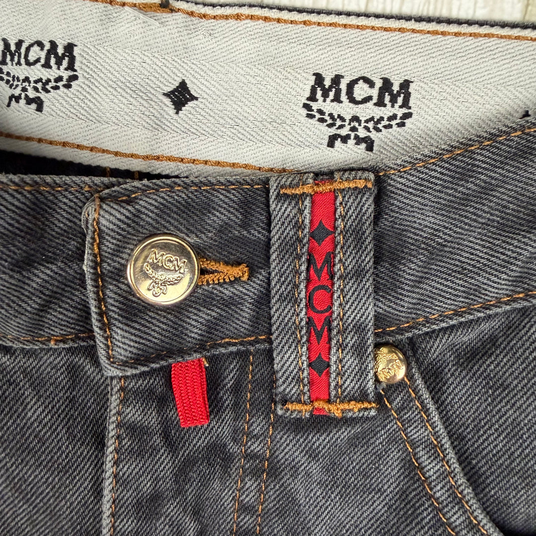 MCM Vintage 1980's Italian High Waist Tapered Jeans- Suit Size 7/8